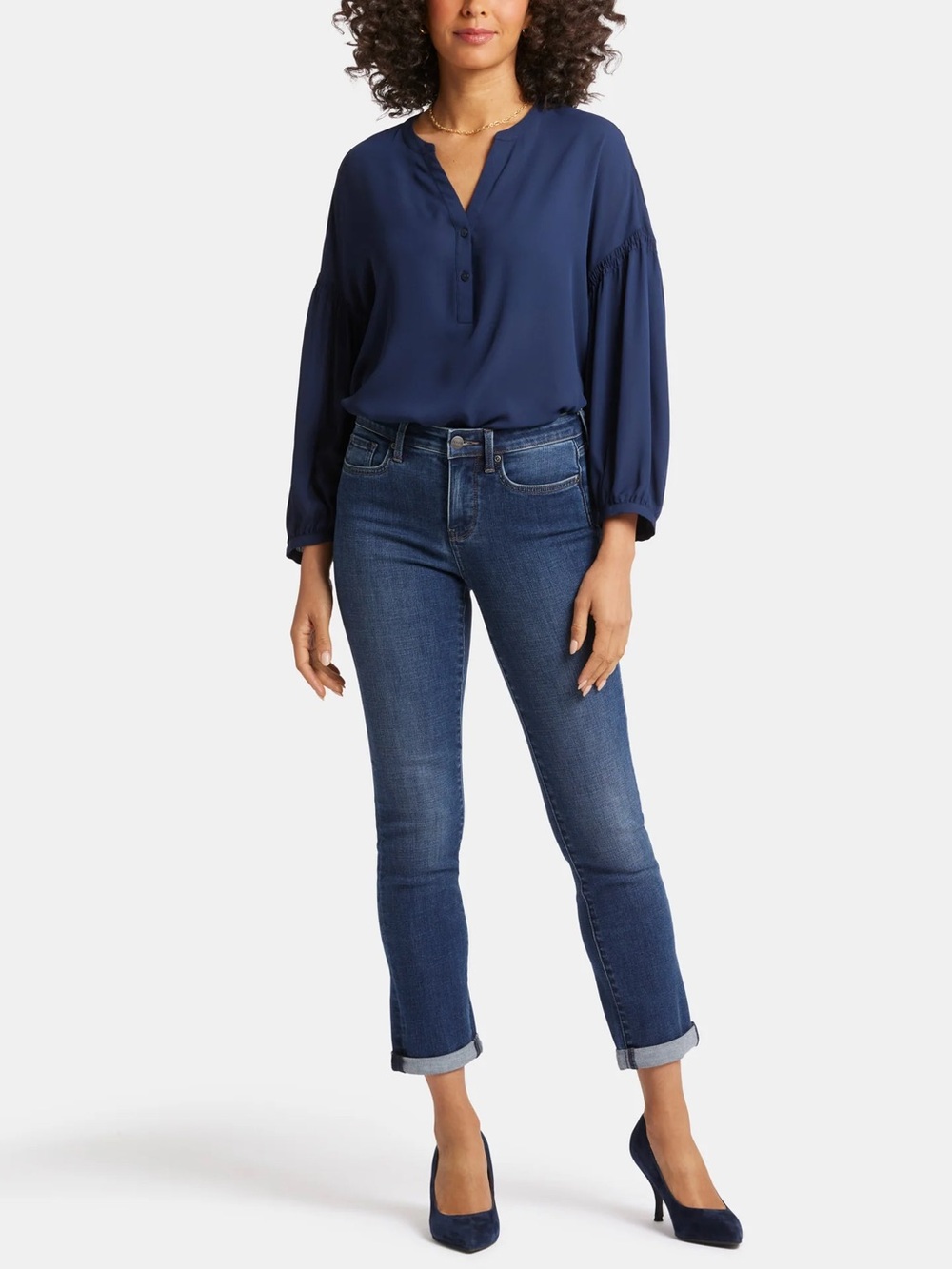 NWT NYDJ Sheri Slim Jeans Rolled Cuff Size 10